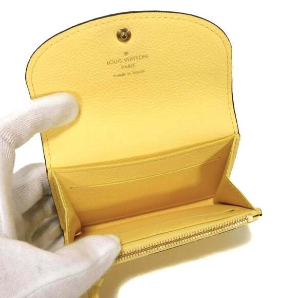 Louis Vuitton Porte Monnaie Rosalie Bifold Wallet with LV Flower Embossing, R...